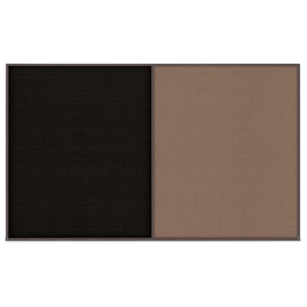 Triple Door Radius Corkboard, 96"x48", Hea